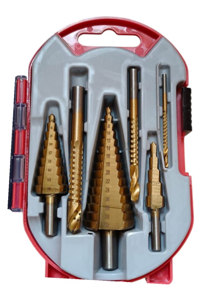 6pcs step drill bit set